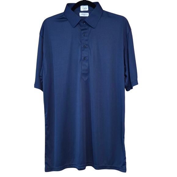 Collars & Co. Semi-spread Collar Polo, Navy Blue Size Large NEW - Picture 7 of 11